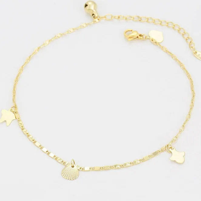 14k Gold Filled Love Anklet