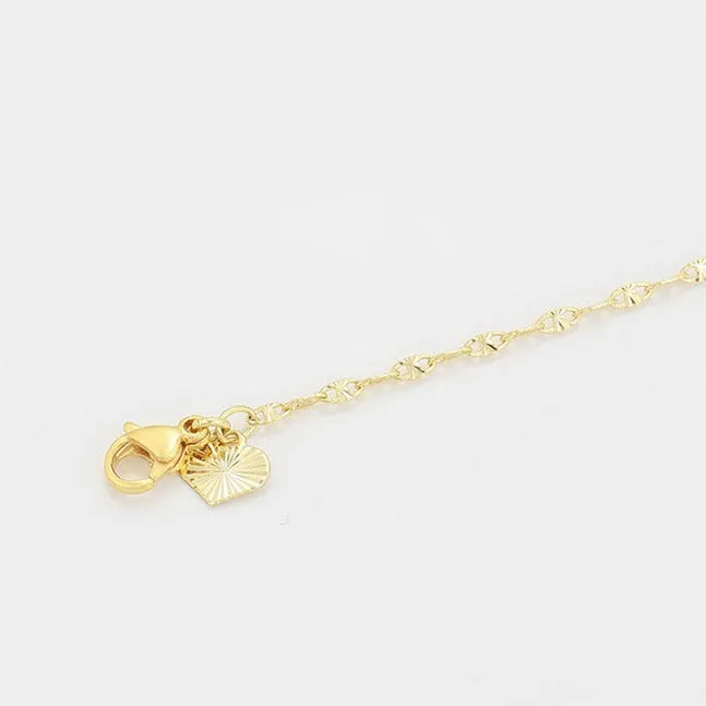 14k Gold Filled Love Anklet