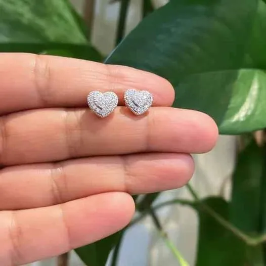 18K Gold Filled Heart Studs