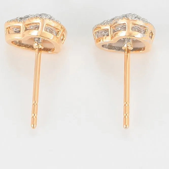 18K Gold Filled Heart Studs