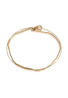 18K Yellow Gold Snap On Bangle