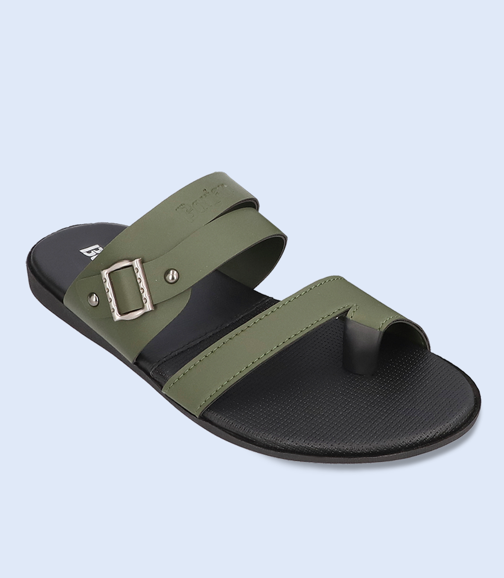 BM4517-OLIVE-Men Chappal