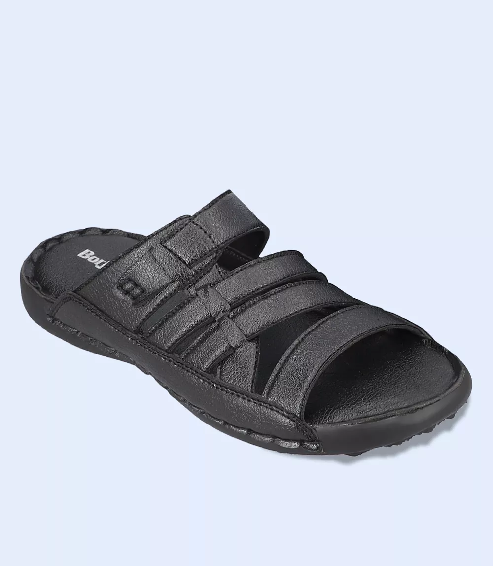 BM5493-BLACK-Men Casual Slipper