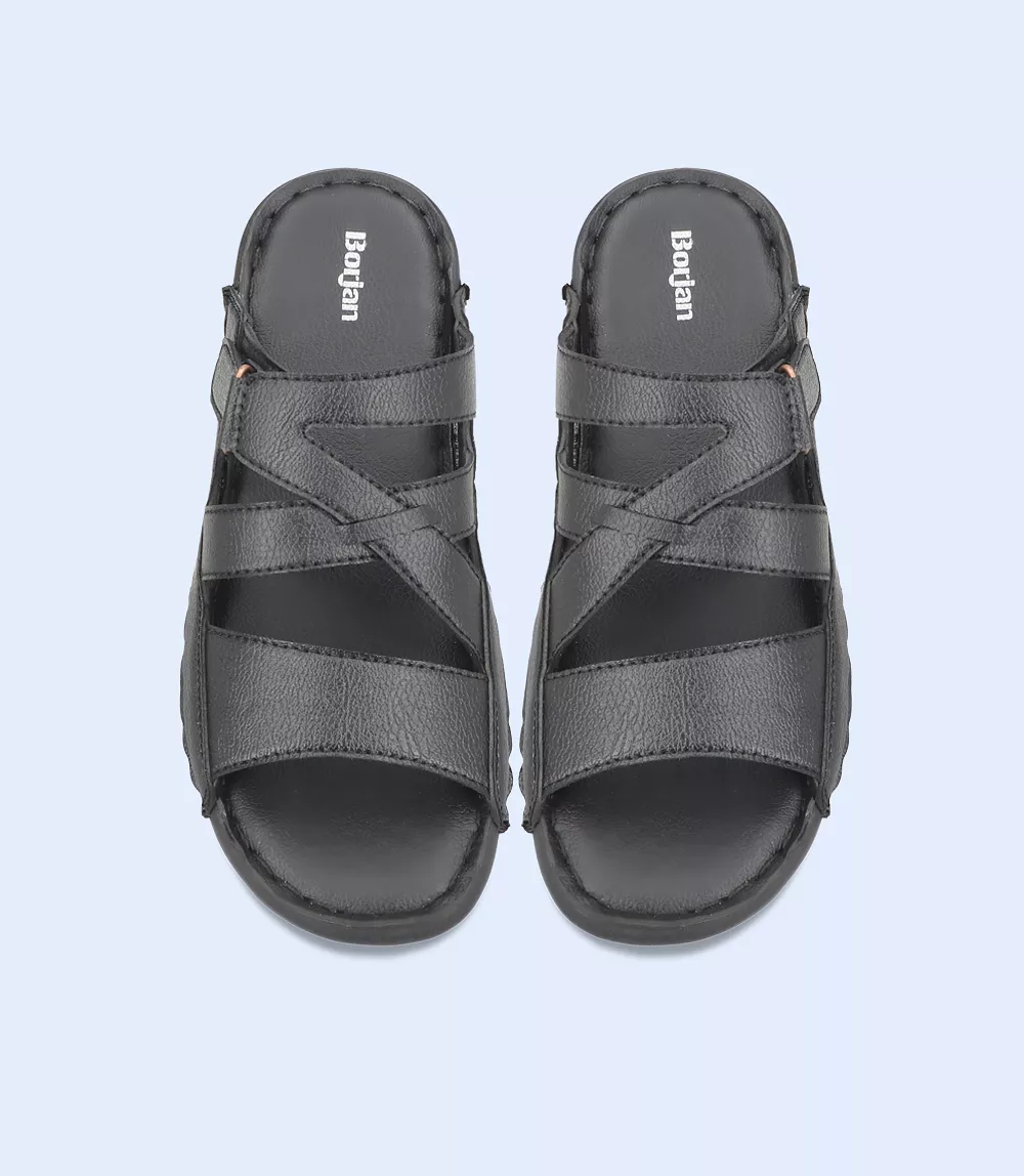 BM5495-BLACK-Men Casual Slipper