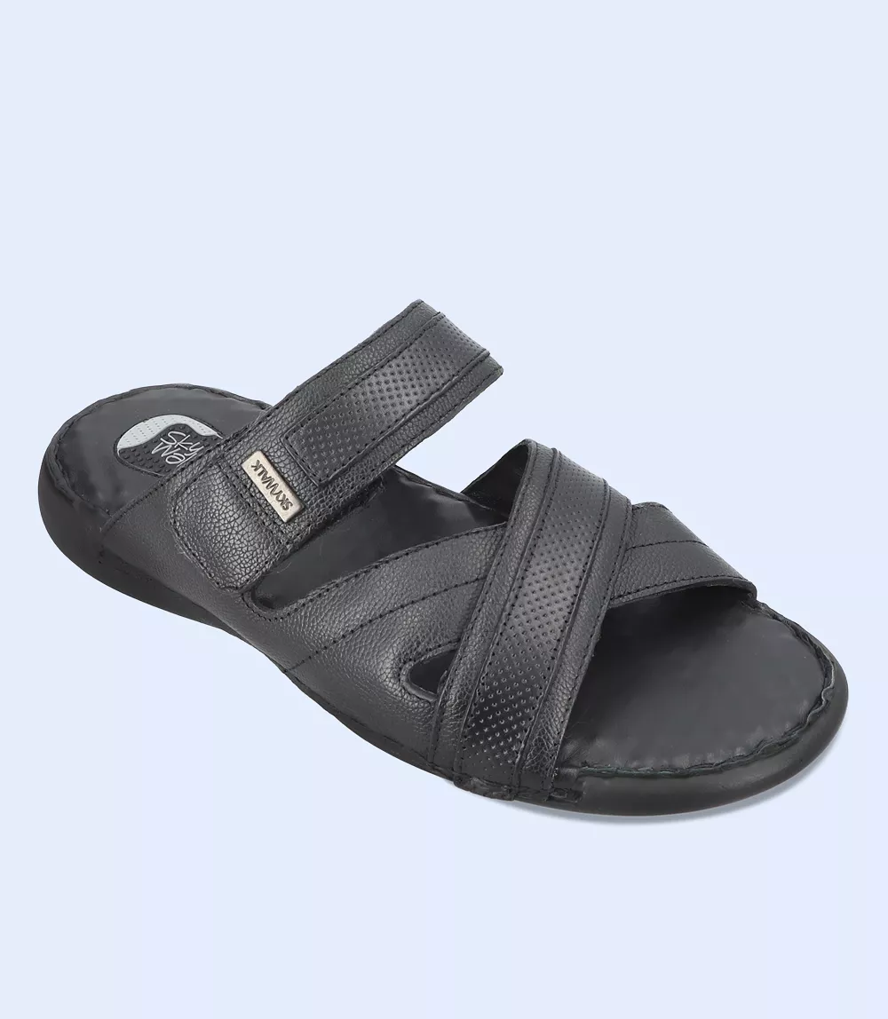 BM5501-BLACK-Men Comfort Slipper