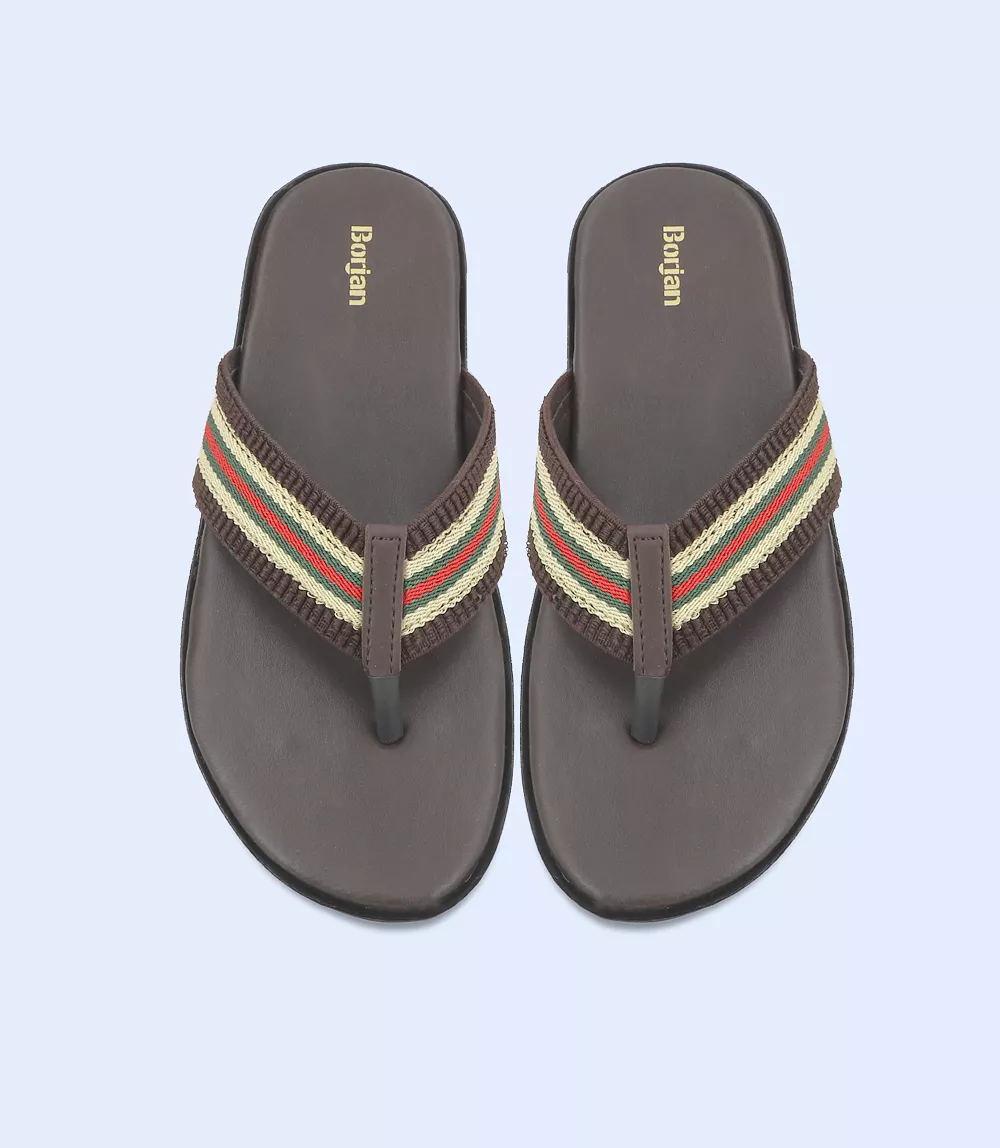 BM5530-BROWN-Men Chappals