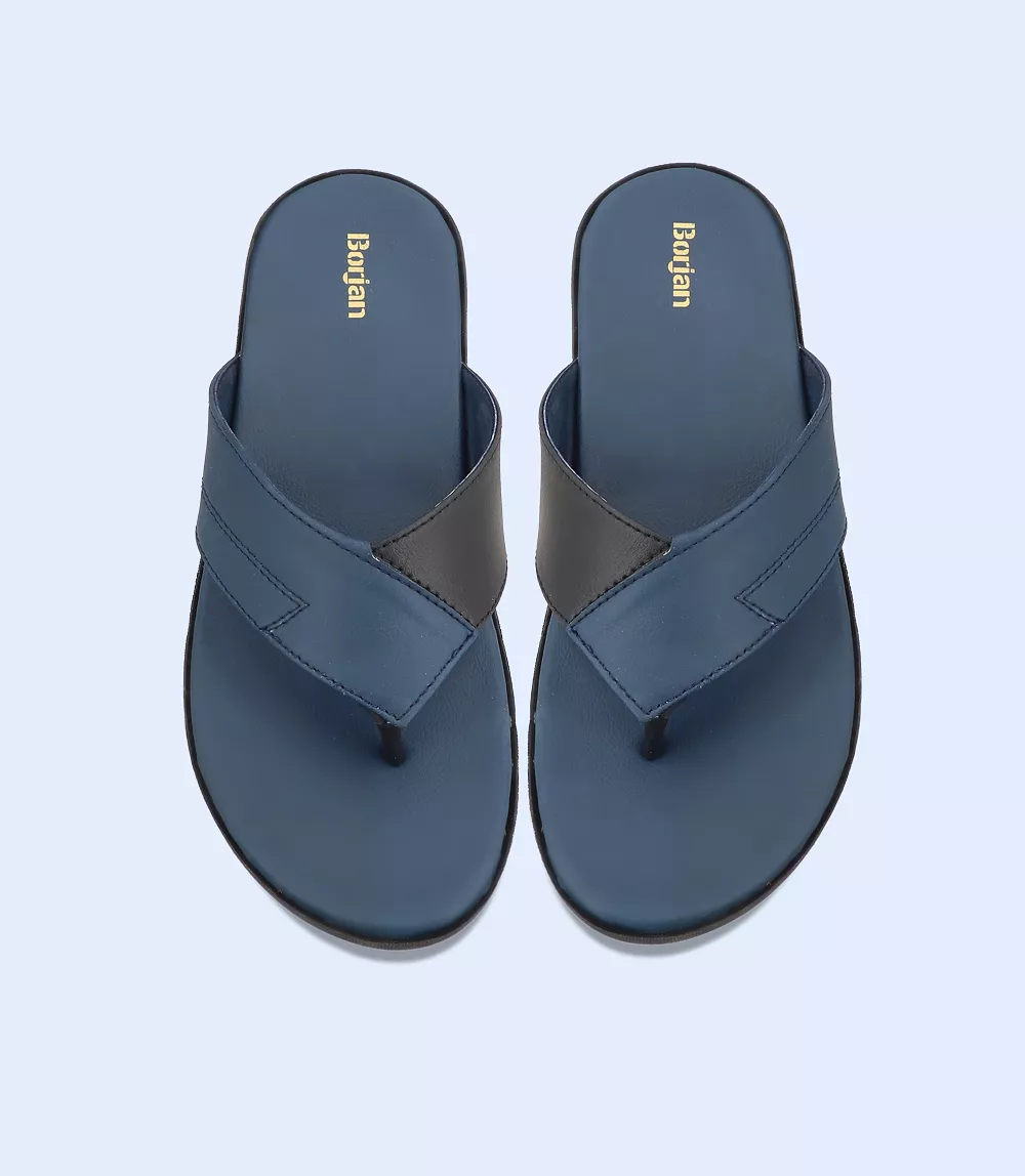 BM5535-NAVY-Men Chappal