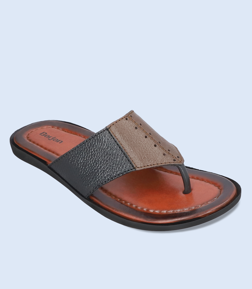 BM5546-BROWN-Men Casual Chappal