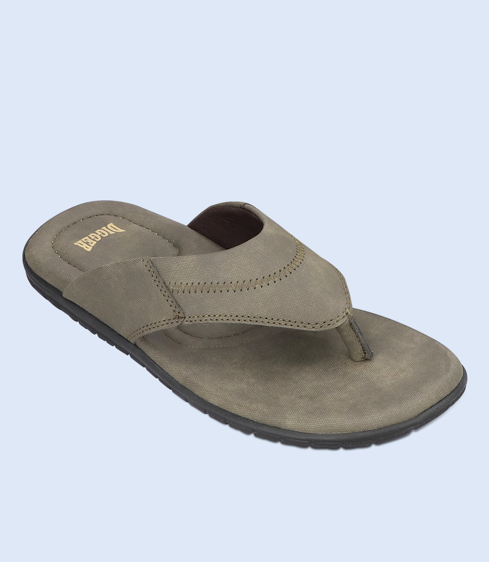 BM5556-OLIVE-Men Casual Chappal