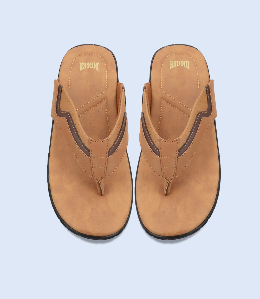 BM5559-TAN-Men Casual Chappal