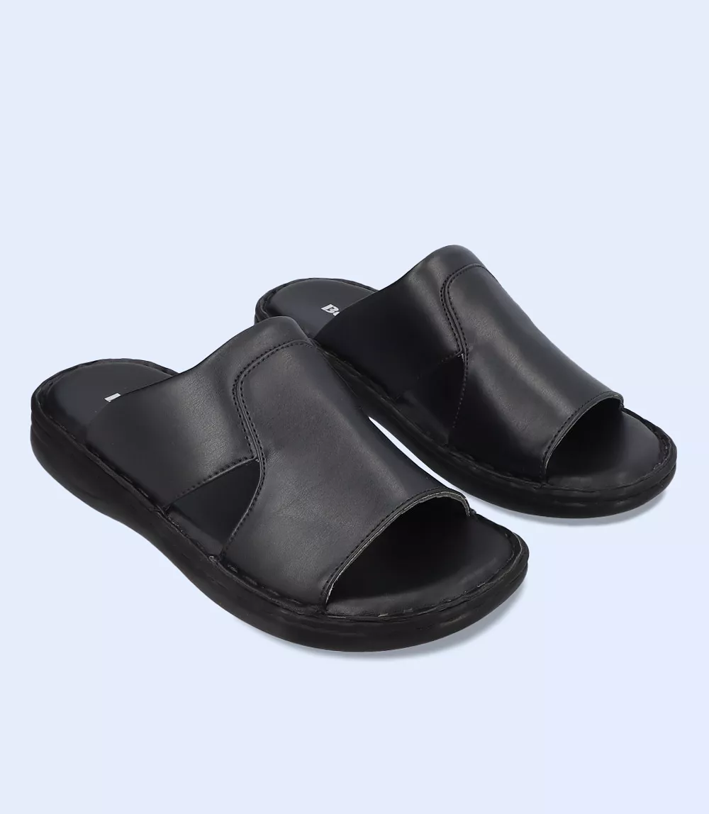 BM5561-BLACK-Men Casual Slipper