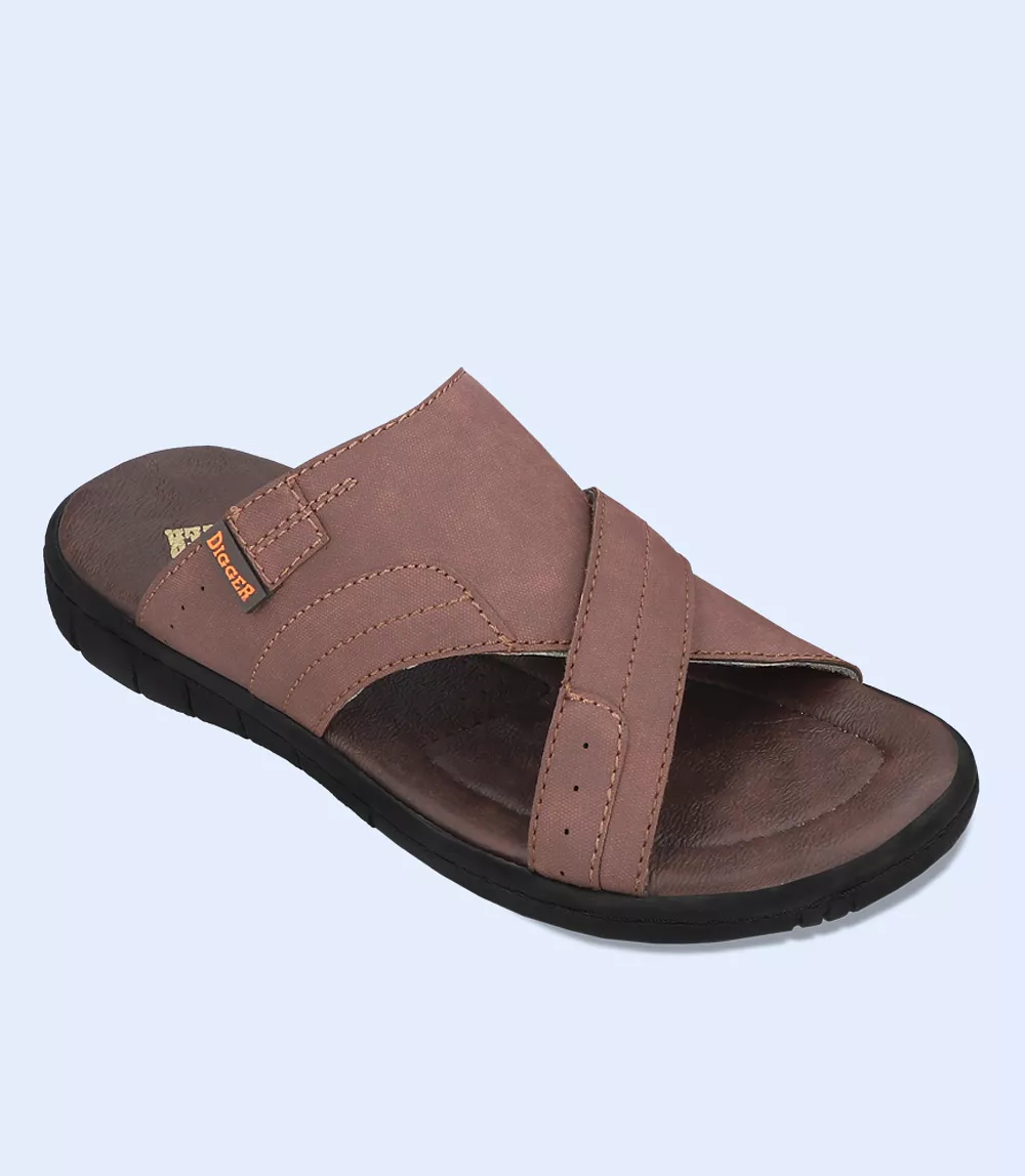 BM5732-BROWN-Men Casual Slipper