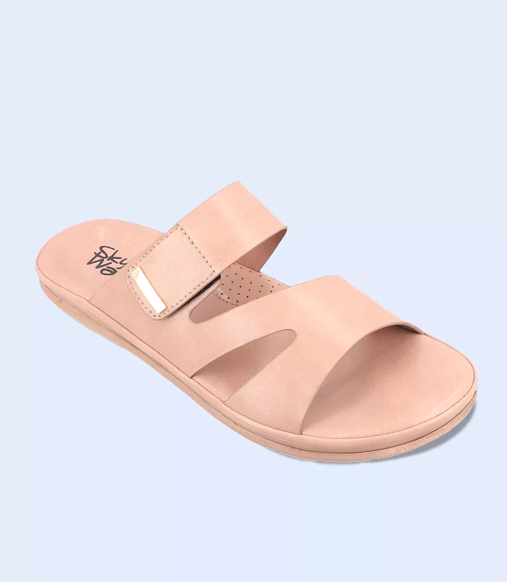 BW7061-TEA-PINK-Women Comfort Slipper