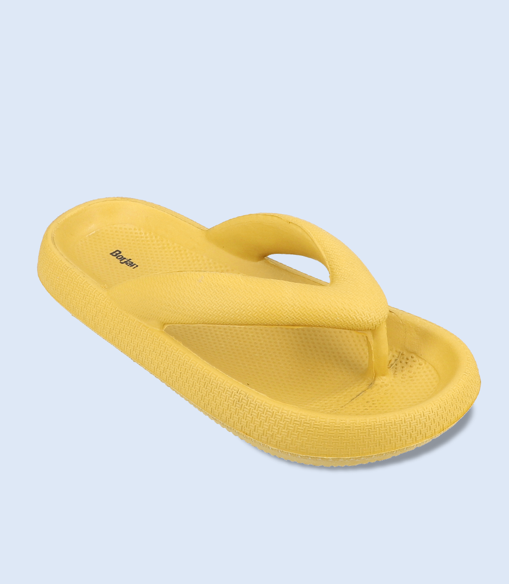 BW7077-MUSTARD-Women Flip flop