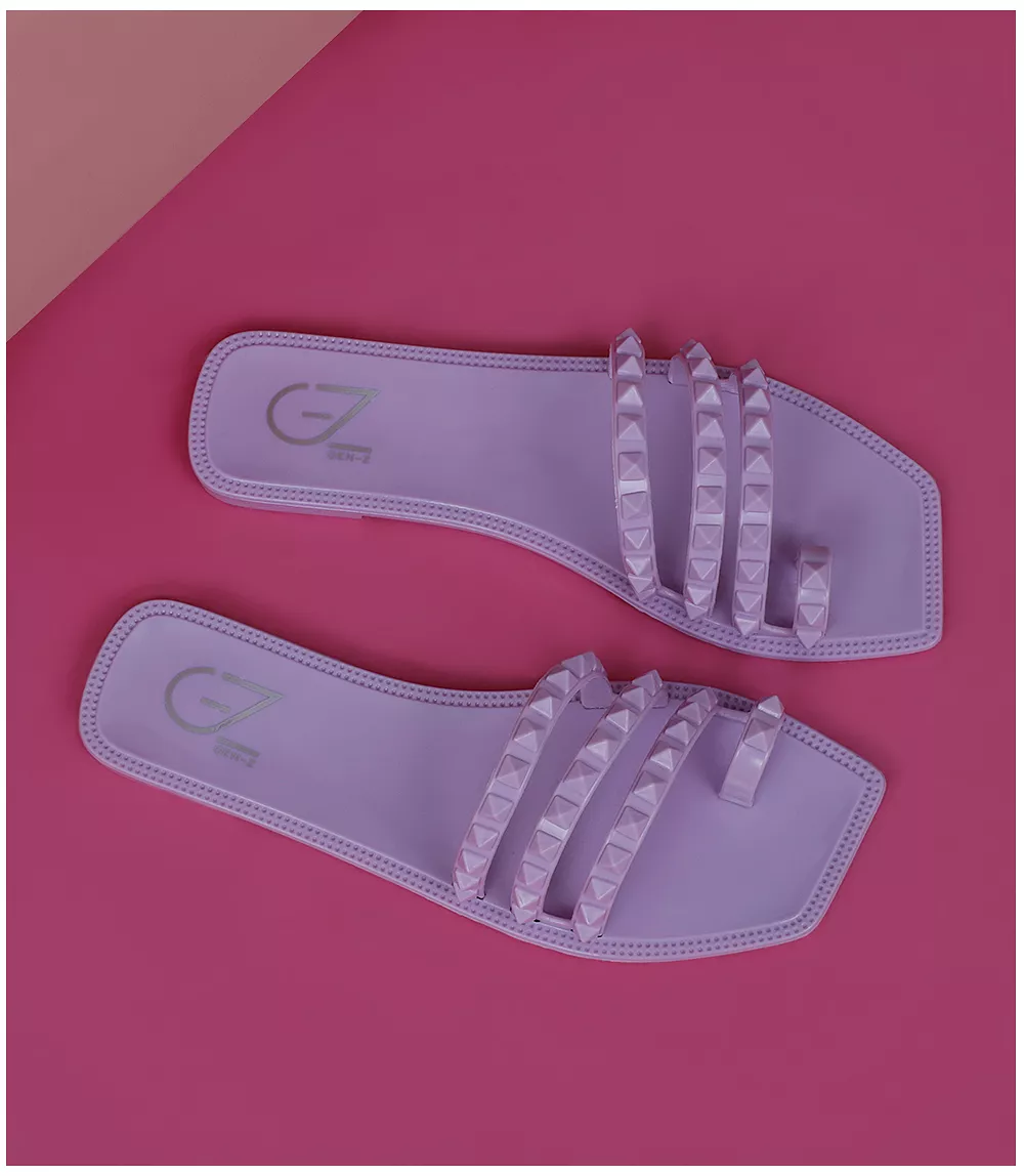 BW7667-LILAC-Women Casual Slipper