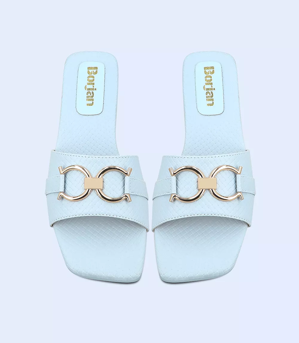 BW9292-LIGHT BLUE-Women Casual Slipper