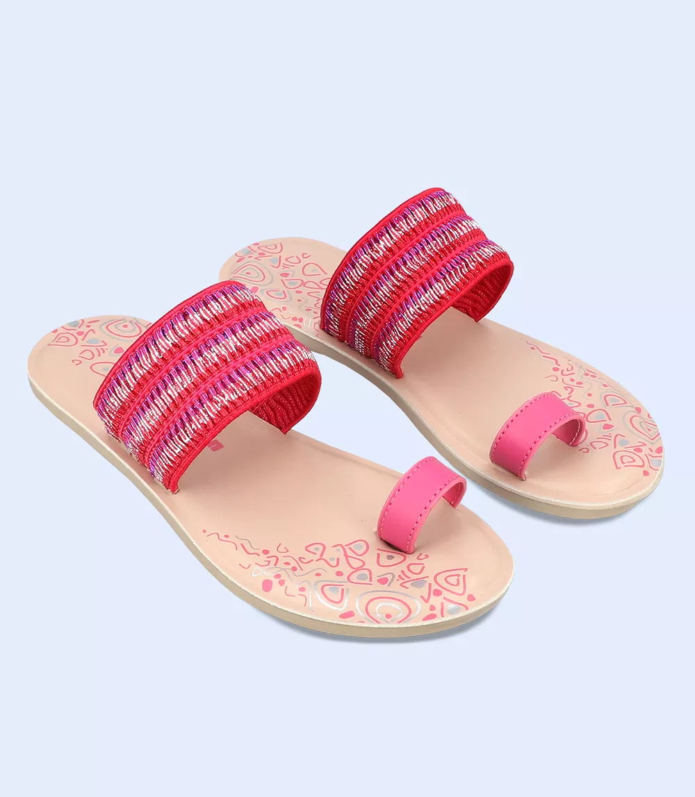 BW9377-Fuscia-Women Casual Chappal