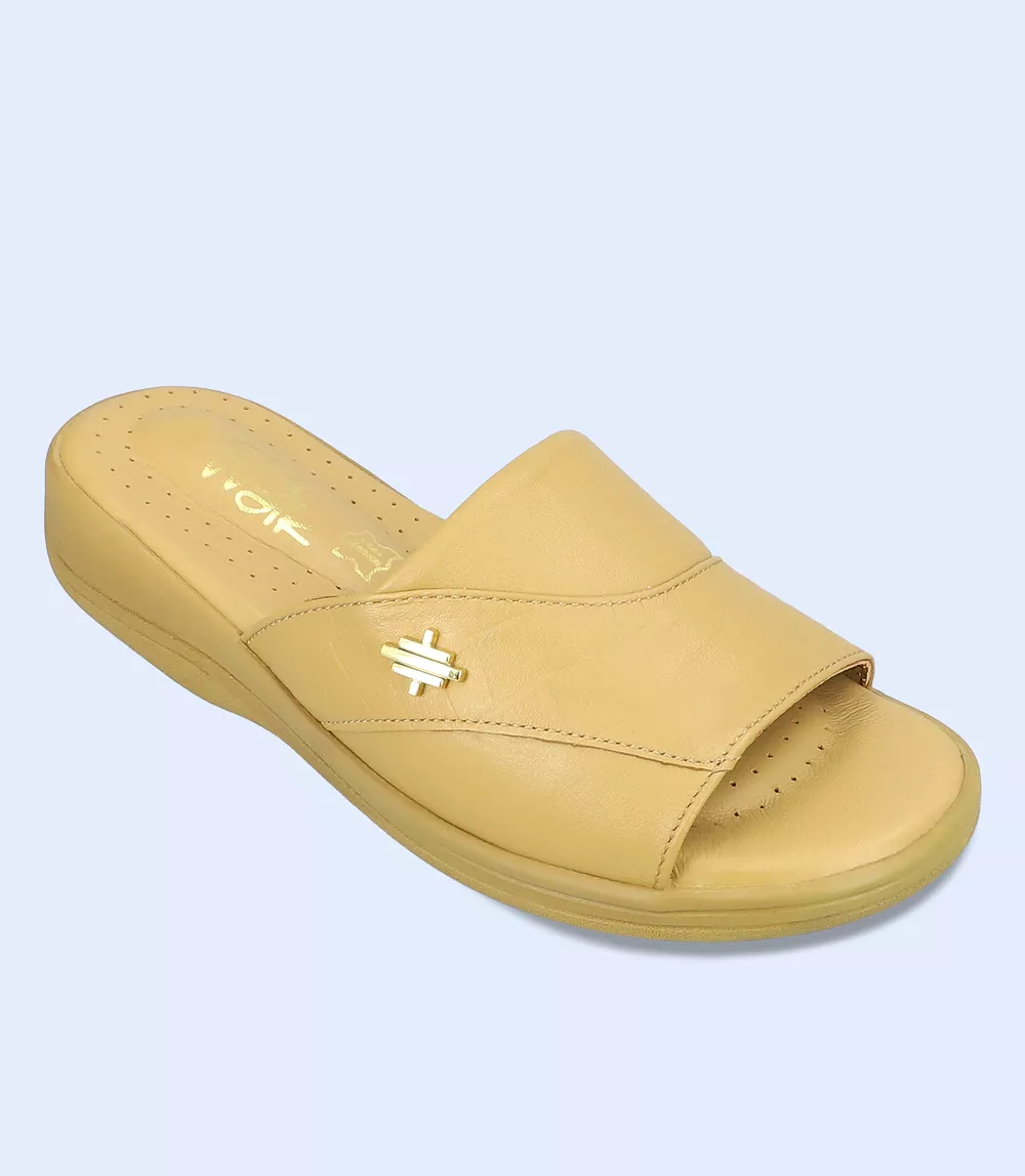 BW9513-MUSTARD-Women Comfort Slipper