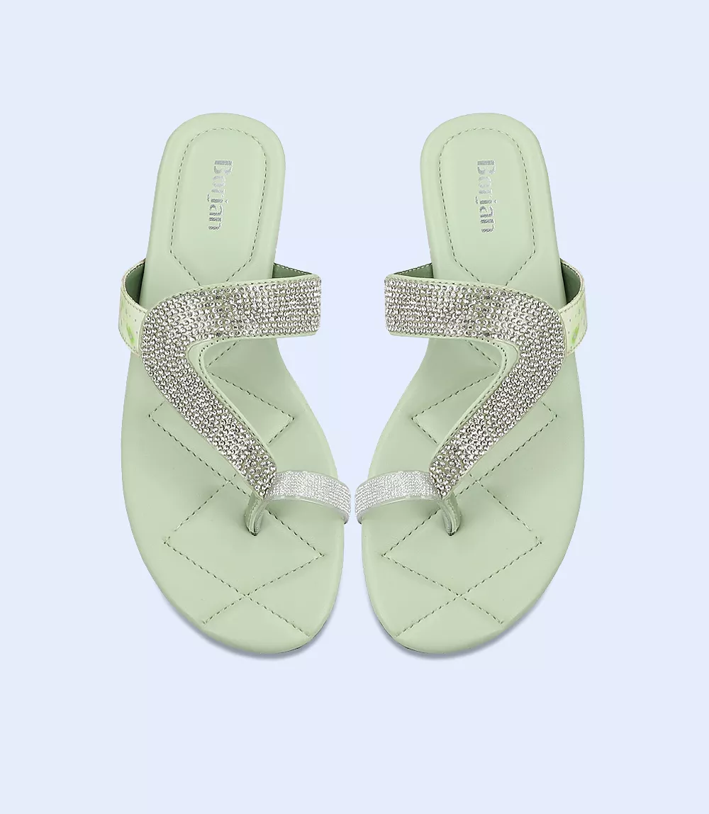 BW9741-Mint green-Women Chappal