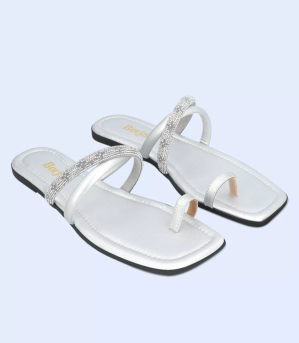 BW9905-SILVER-Women chappal