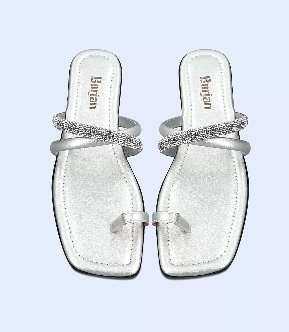 BW9905-SILVER-Women chappal