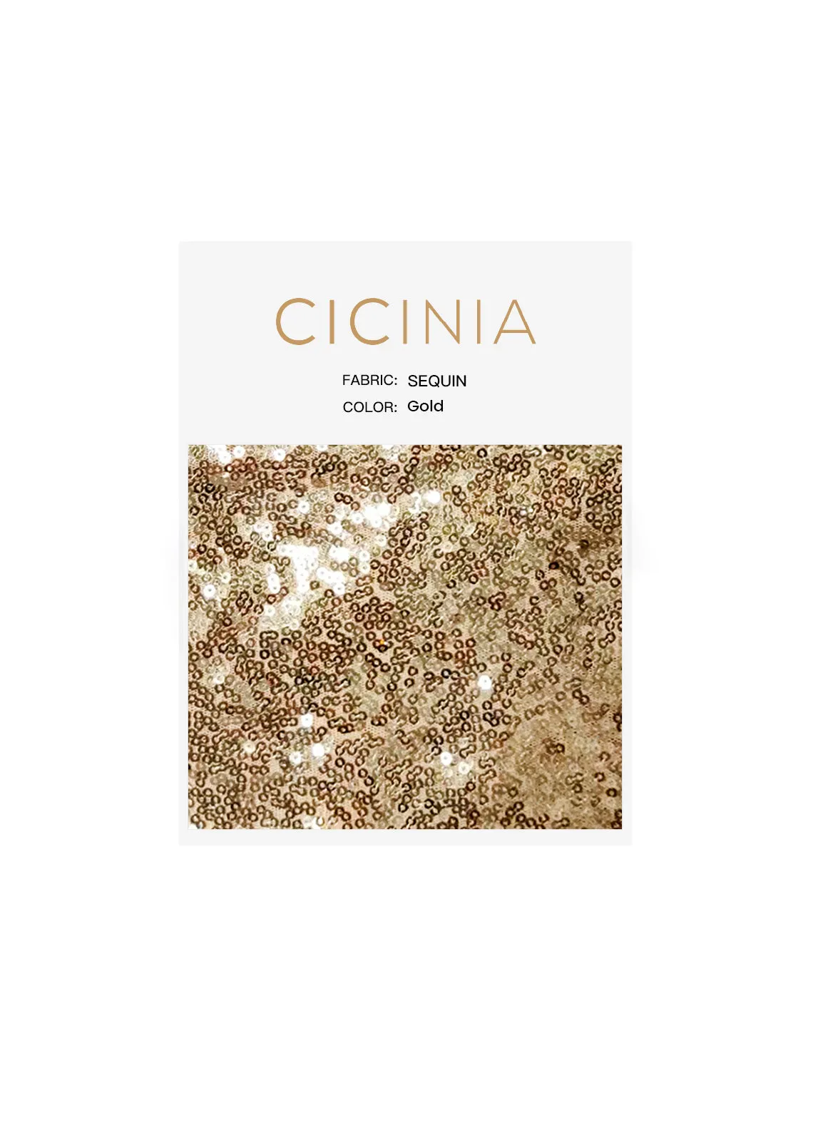 Cicinia NUANCIERS en Paillettes