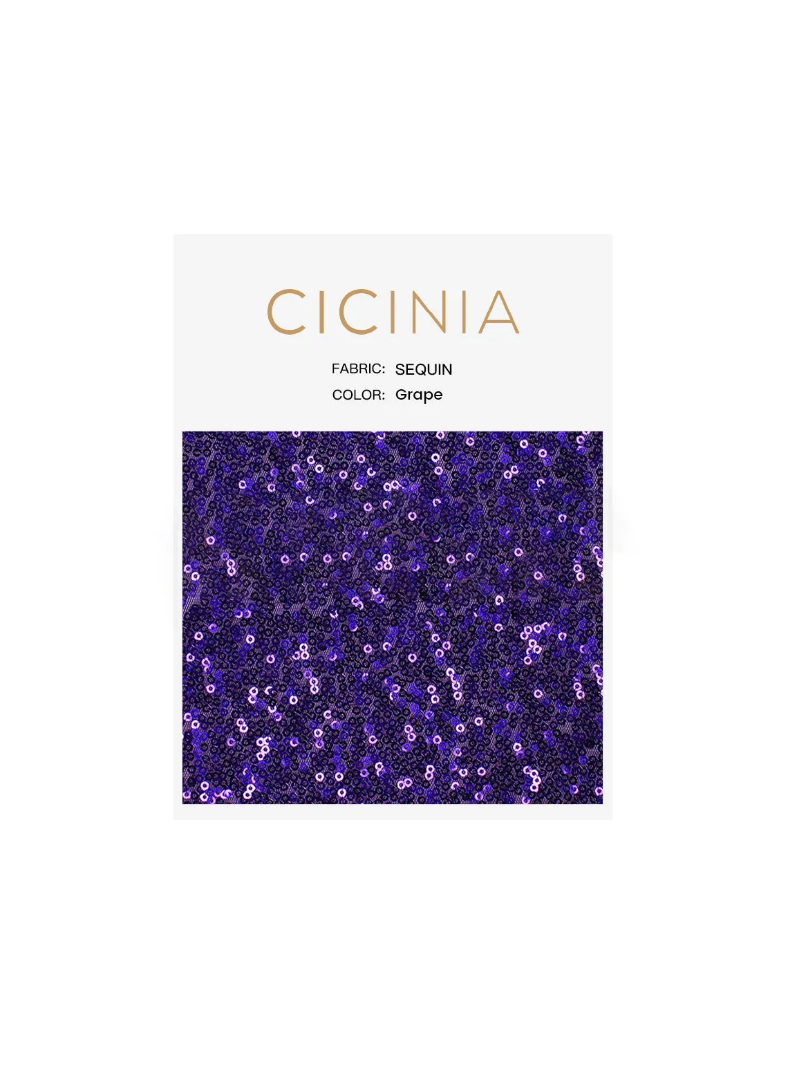 Cicinia NUANCIERS en Paillettes