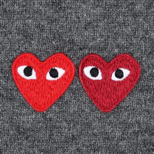 COMME des GARCONS  |Heart Wool Logo Designers Cardigans