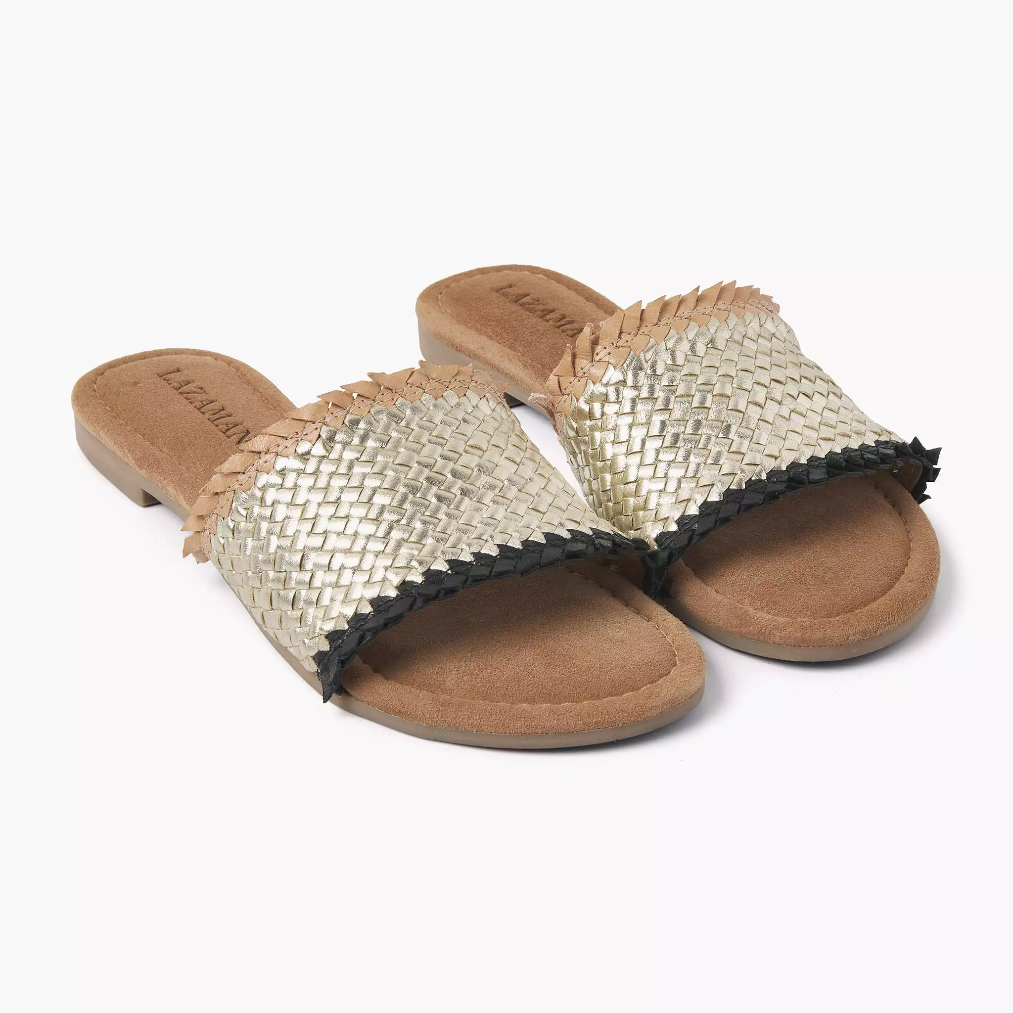 Dames Slippers 33.486 Gold Black