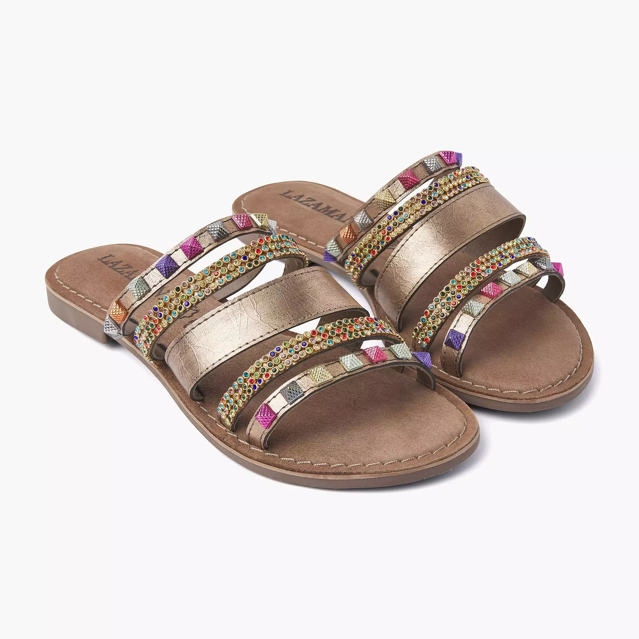 Dames Slippers 75.403 Copper Combi