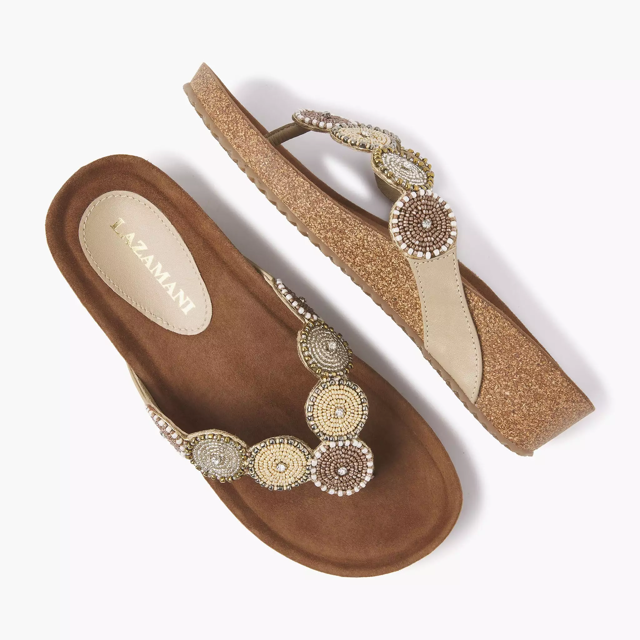 Dames Slippers 75.455 Beige