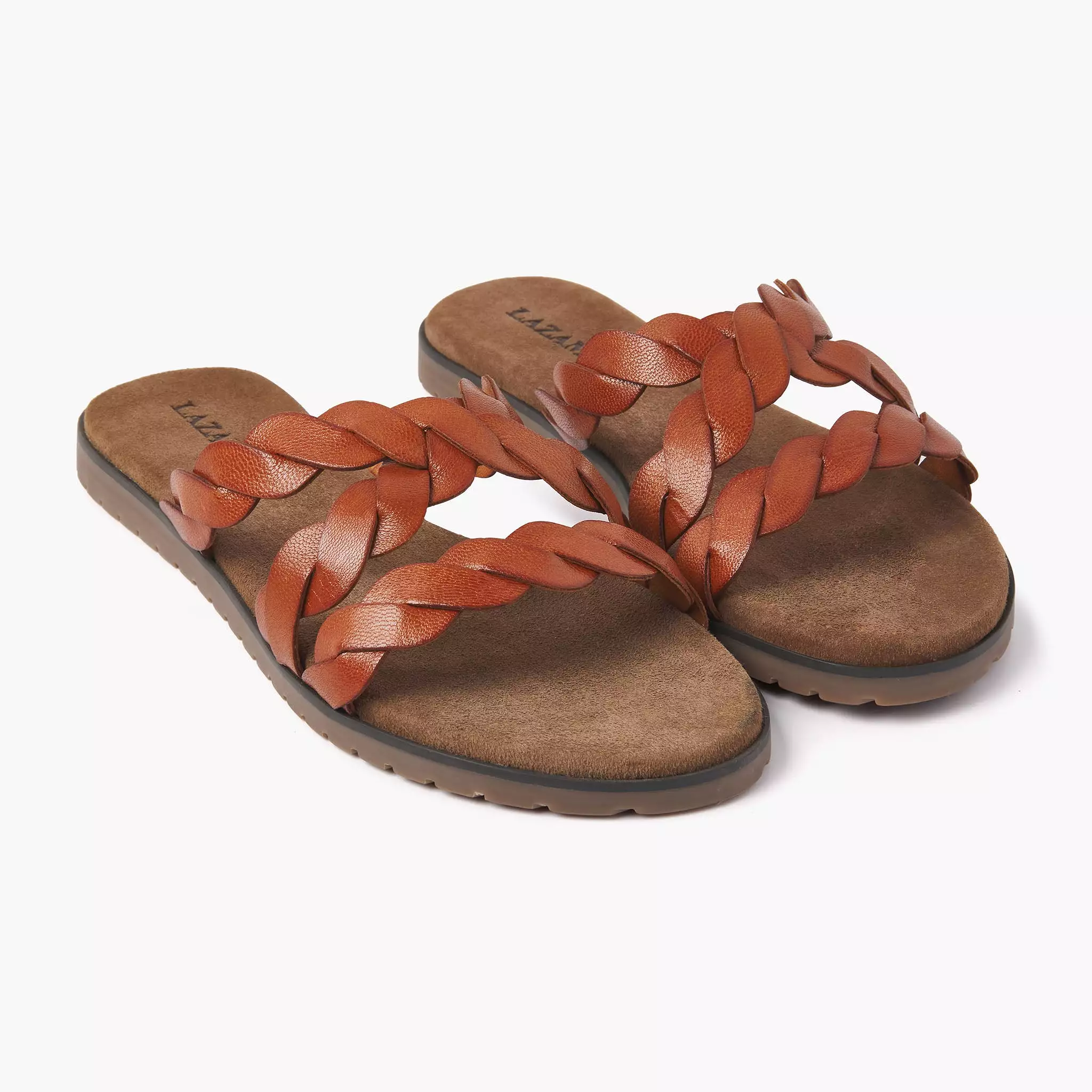 Eden Leren Dames Slippers Tan