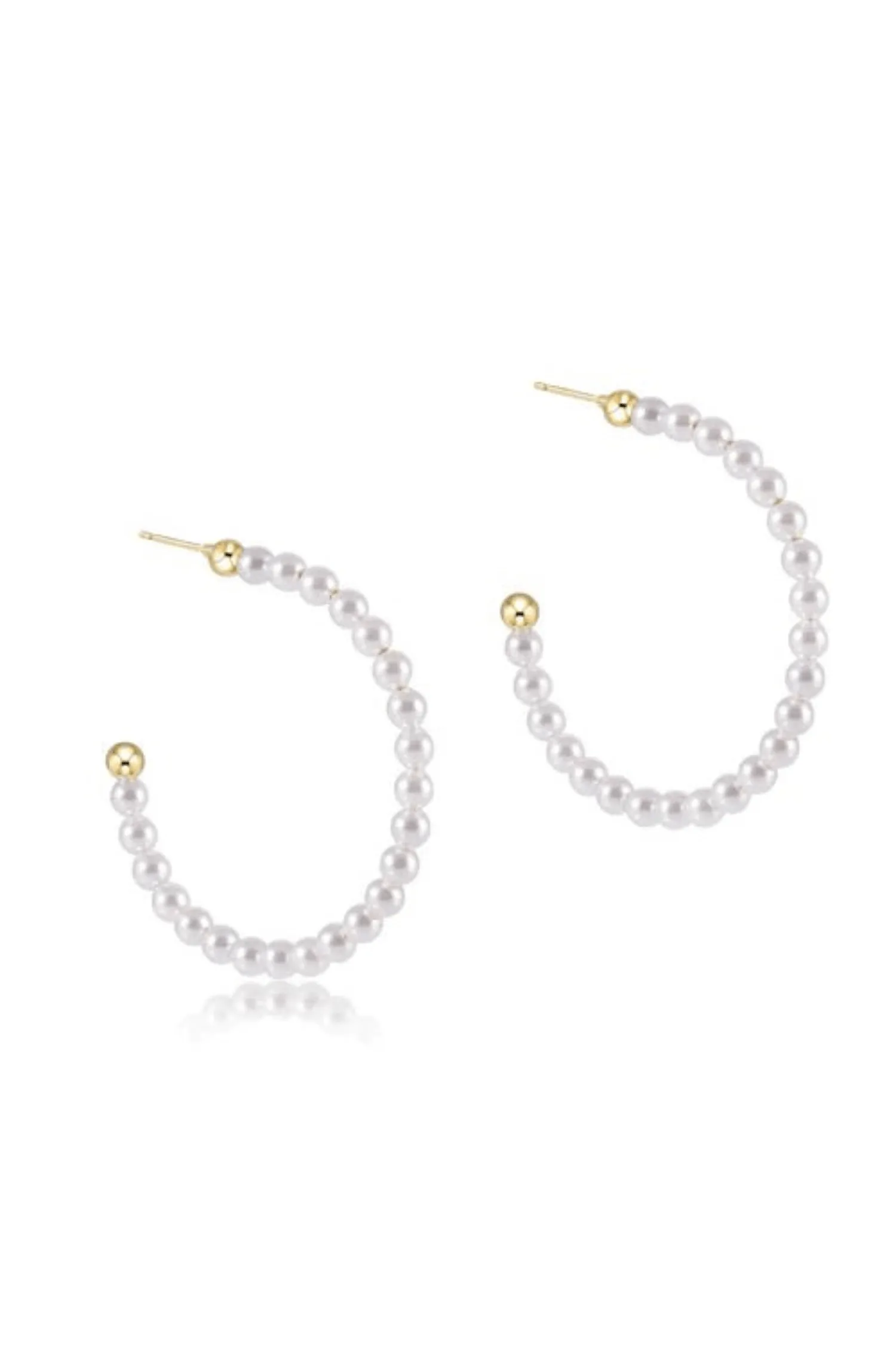 Enewton Beaded Classic 1.75 Post Hoop Earring-3mm