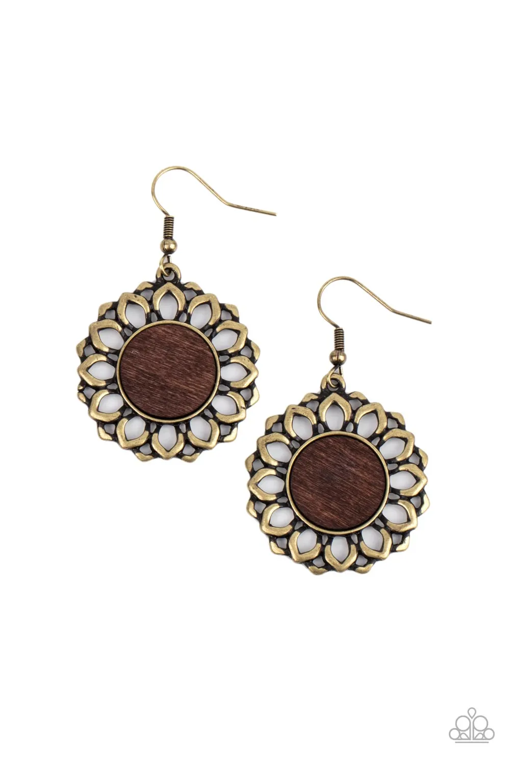 Farmhouse Fashionista - Brass Earring