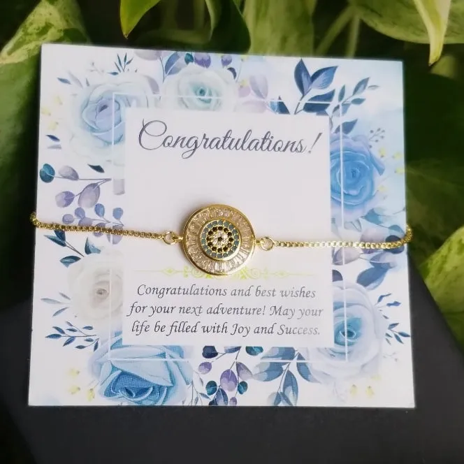 Gold Filled Evil Eye Bracelet-Clearance