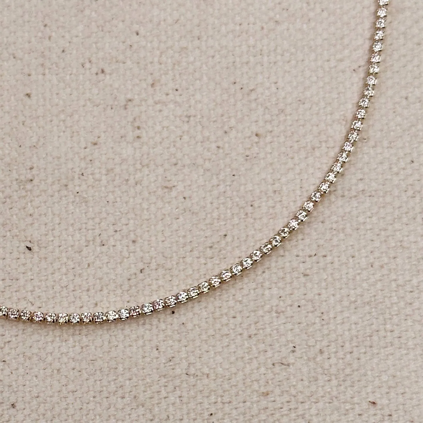 Gold Filled Petite Tennis Bracelet