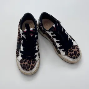 Golden Goose Leopard Print Faux Fur Sneakers: Size EU 28