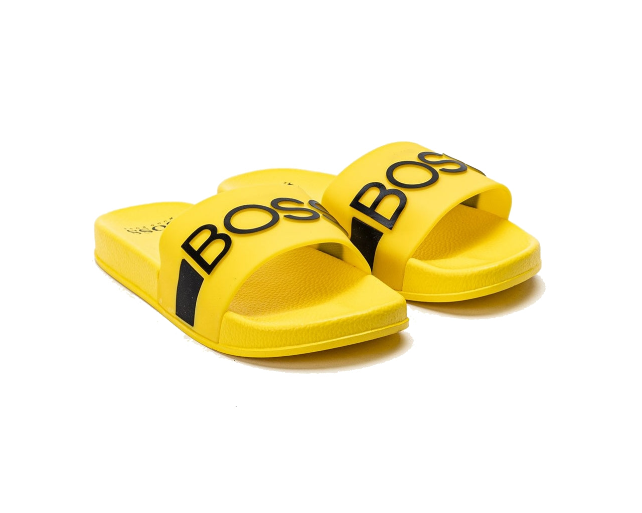 Hugo Boss Kids J29246 553 Logo Sliders Yellow