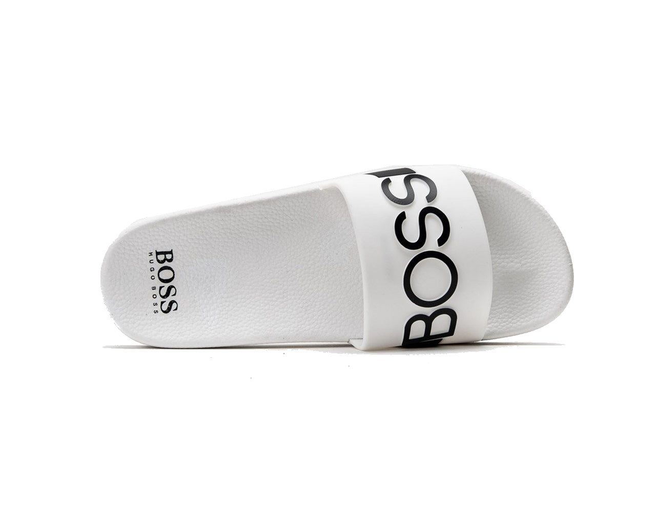 Hugo Boss Kids J29274 10B Logo Sliders White