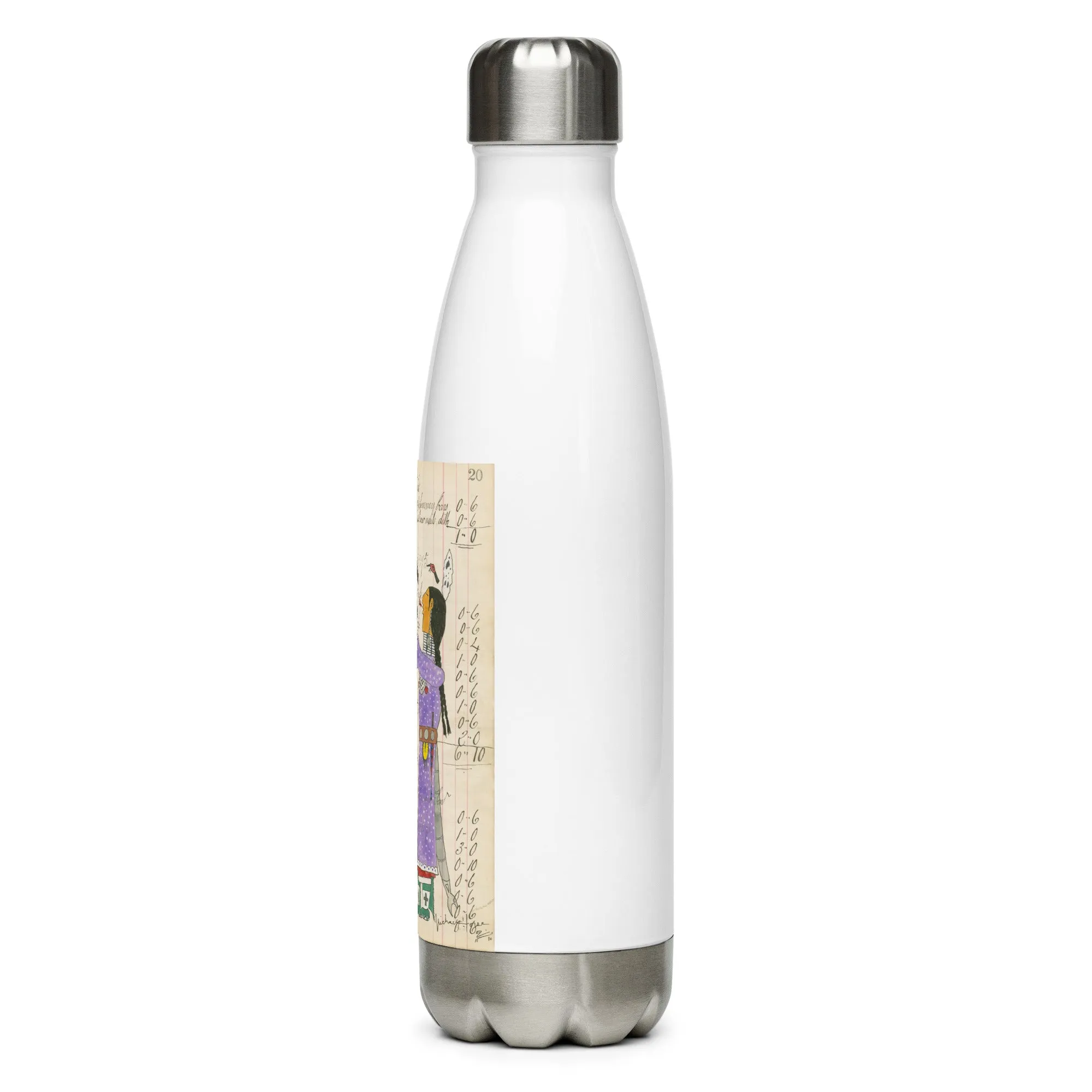 Hummingbird Woman Water Bottle