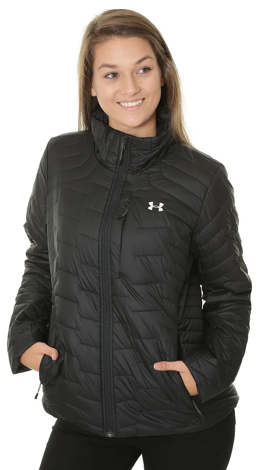 jacket Under Armour ColdGear Reactor - 001/Black - women´s