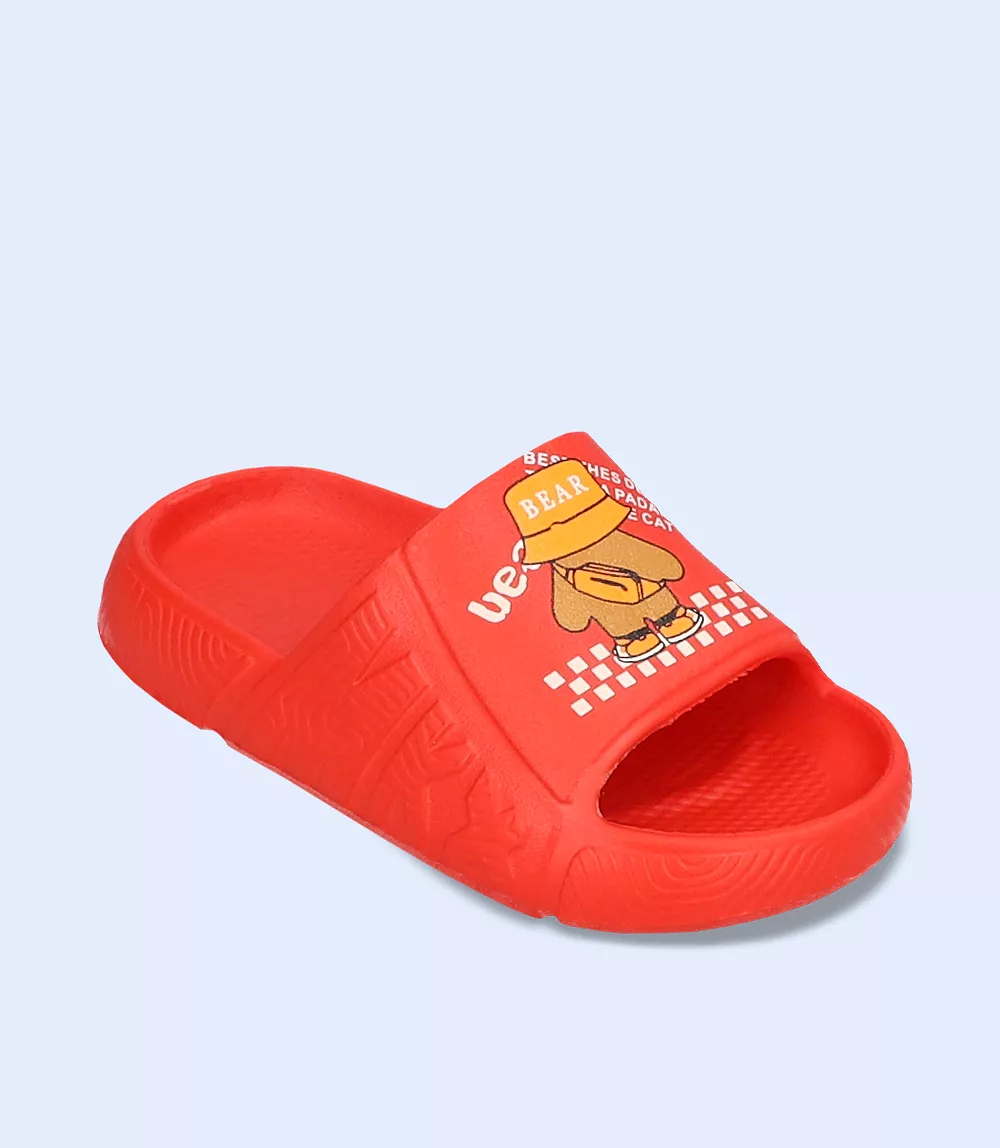 KB0055-RED-Boys Casual Slipper