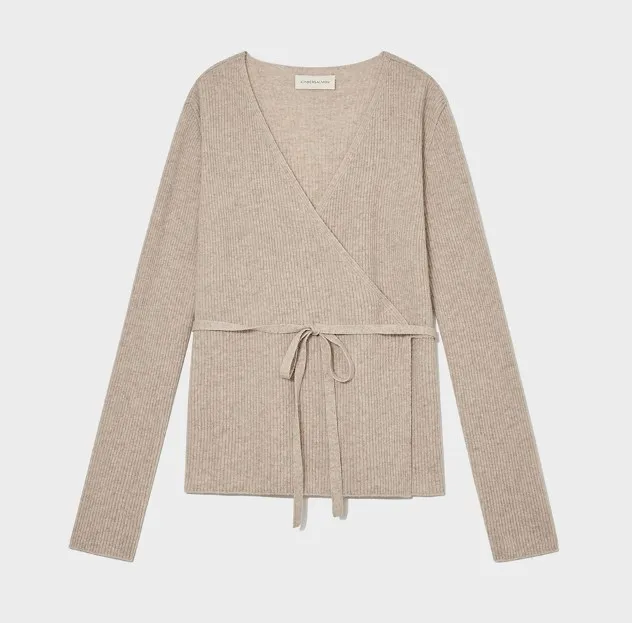 KINDERSALMON  |Wool Office Style Elegant Style Cardigans