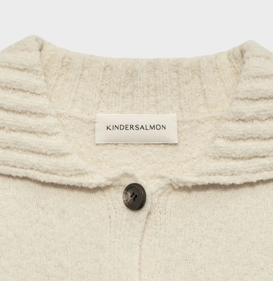 KINDERSALMON  |Wool Street Style Office Style Logo Cardigans