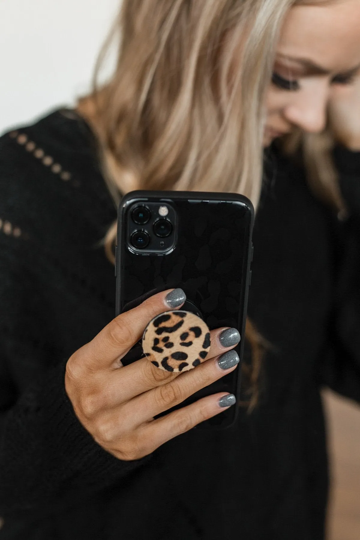 Leopard Print Phone Grip