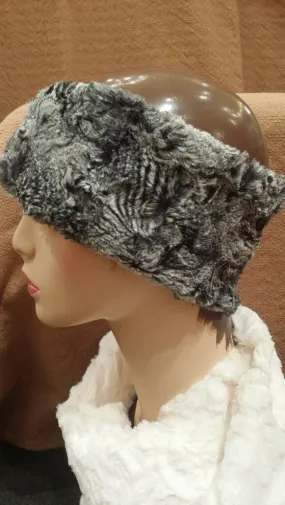 Licorice Swirl Luxury Faux Fur Headband