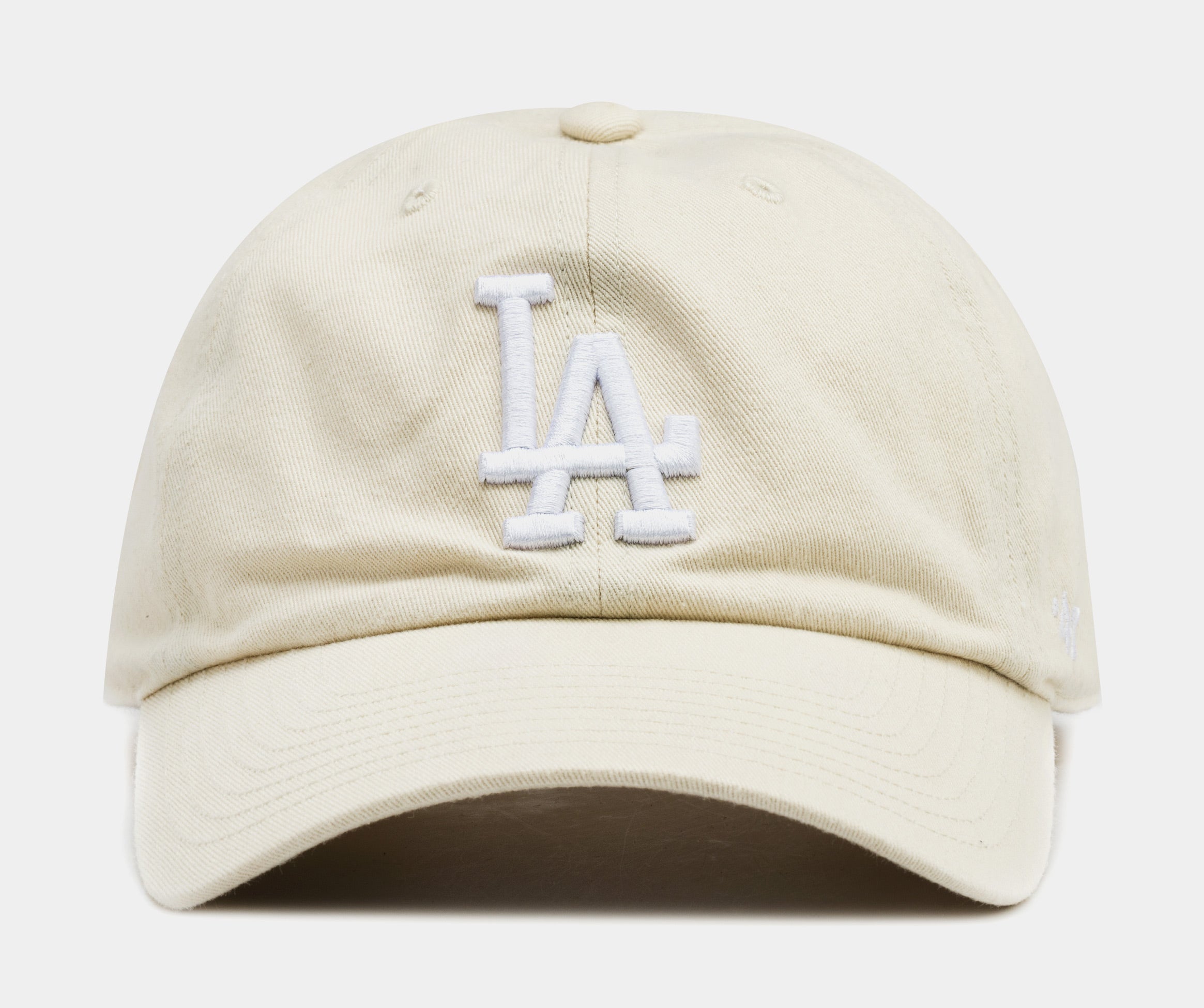 Los Angeles Dodgers Clean Up Mens Hat (Beige/White)