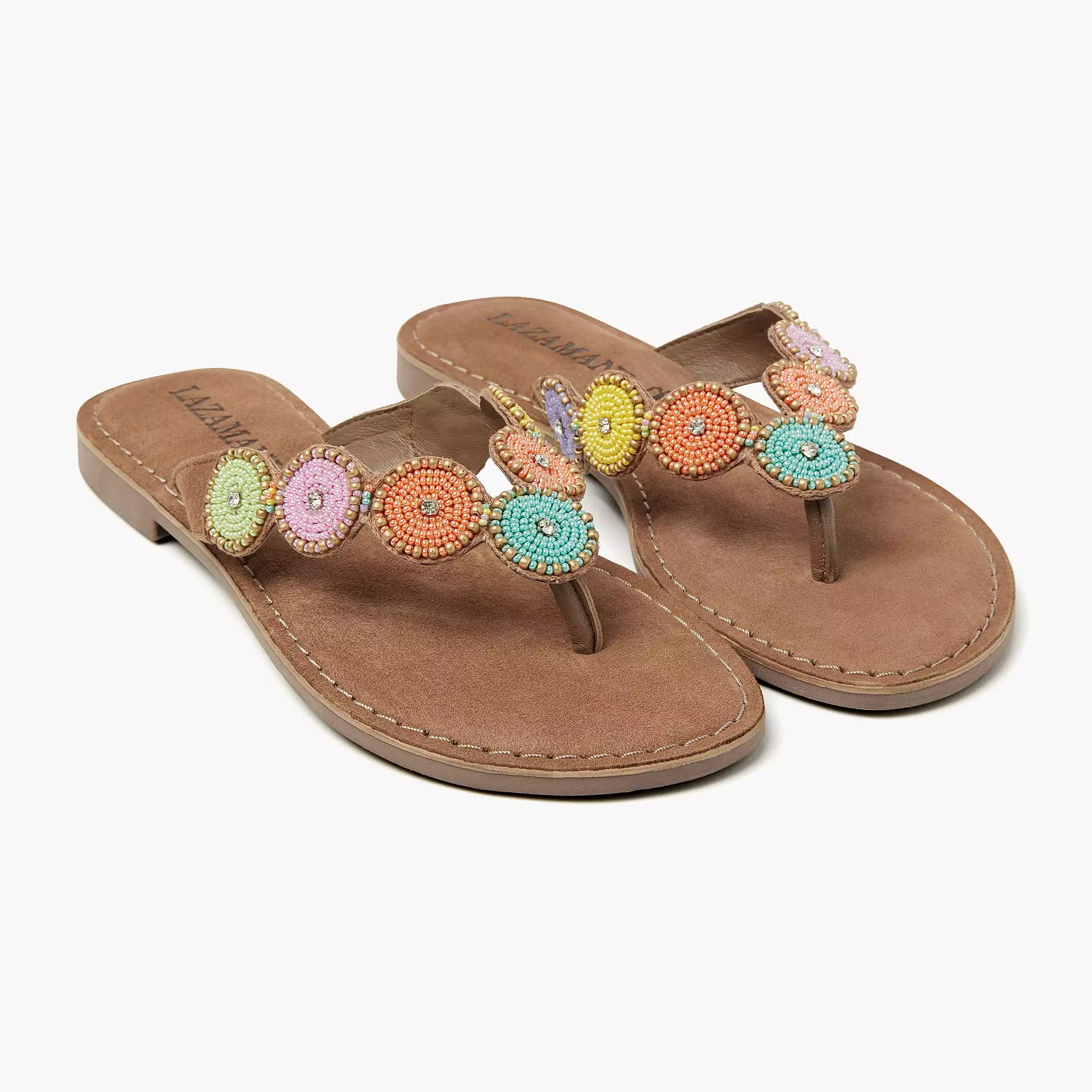 Luna Suede Dames Slippers Multi