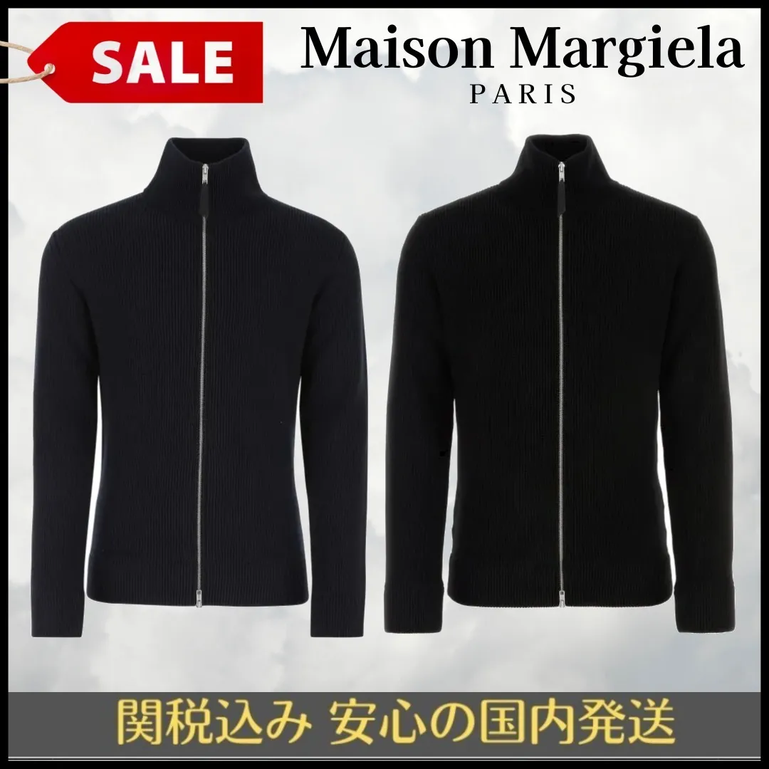 Maison Margiela  |Wool Plain Cotton Designers Cardigans