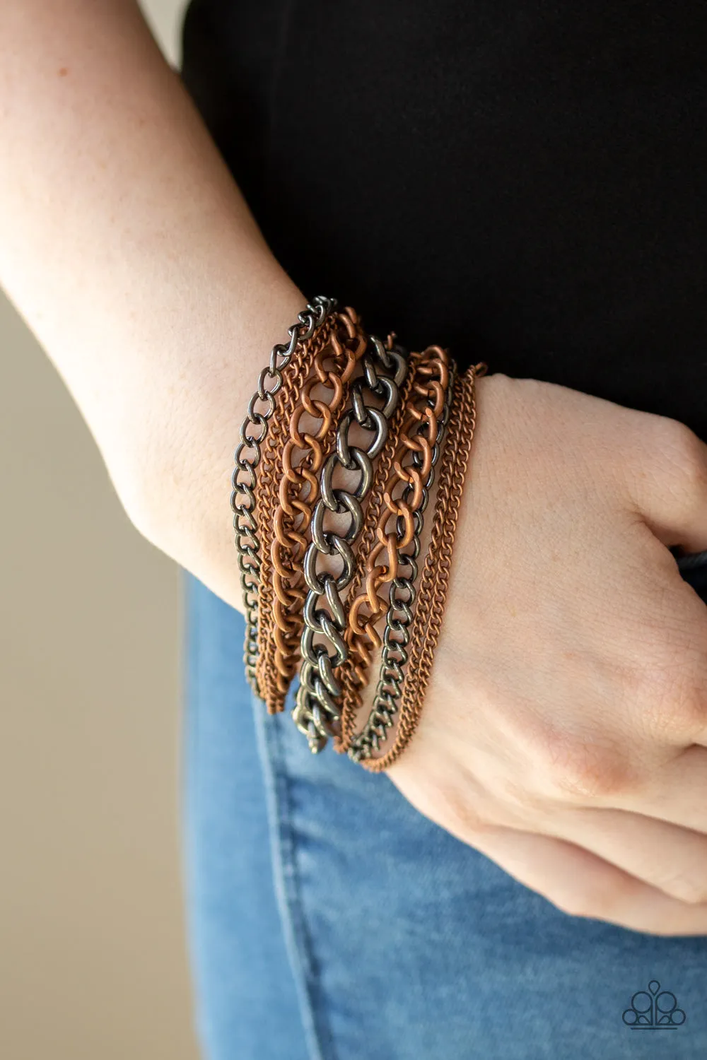 Metallic Horizon Copper-Bracelet